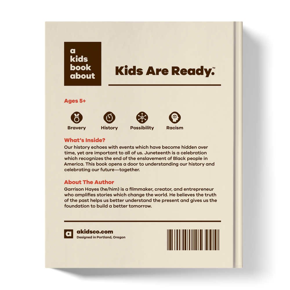 A Kids Book About Juneteenth (ONLINE ORDER ONLY)