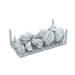 AK Interactive Basing Bits: Rocks & Tors (12 Pieces) (ONLINE ORDER ONLY)