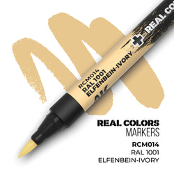 AK Interactive Markers: Real Color Markers - Ral 1001 Elfenbein-Ivo