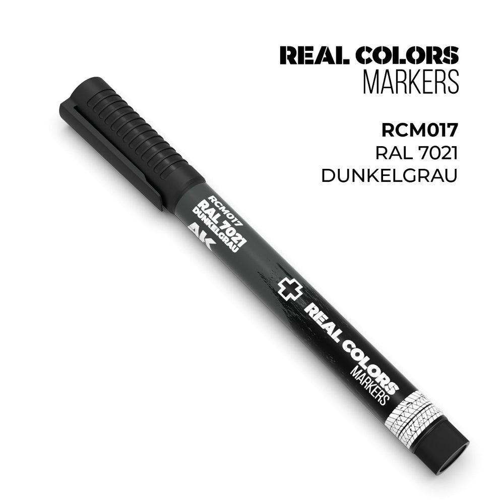 AK Interactive Markers: Real Color Markers - Ral 7021 Dunkelgrau