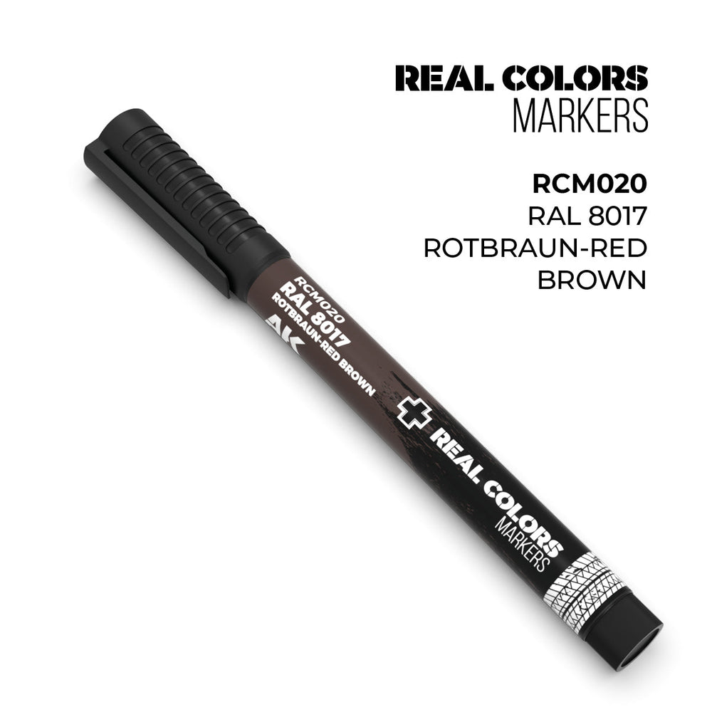AK Interactive Markers: Real Color Markers - Ral 8017 Rotbraun-Red Brown