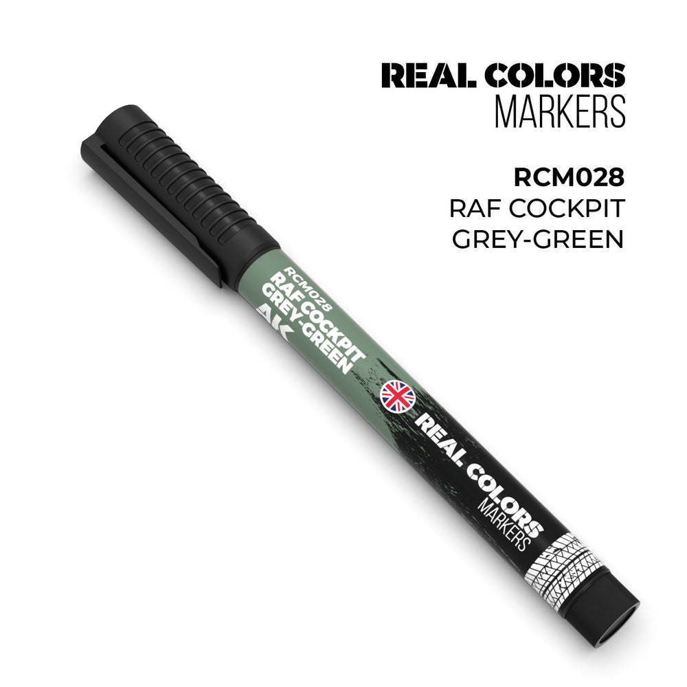 AK Interactive Markers: Real Color Markers - Raf Cockpit Grey-Green