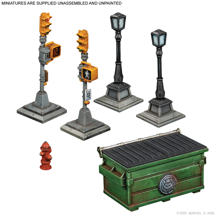 Marvel Crisis Protocol: NYC City Block Terrain Collection (ONLINE ORDER ONLY)