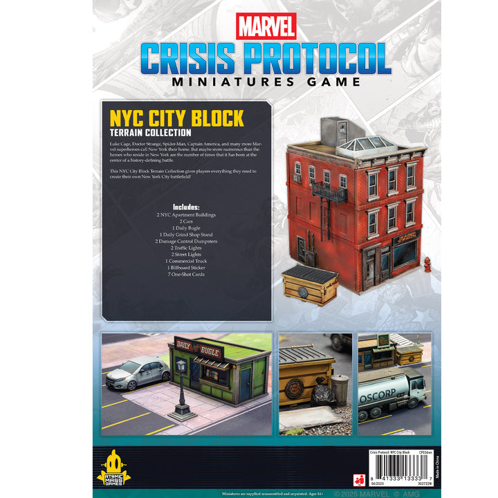 Marvel Crisis Protocol: NYC City Block Terrain Collection (ONLINE ORDER ONLY)