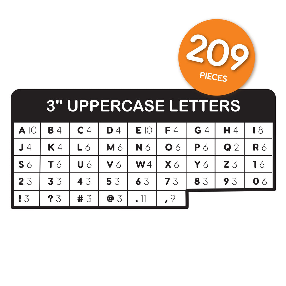 Bulletin Board Letters – 3 inch (ONLINE ORDER ONLY)