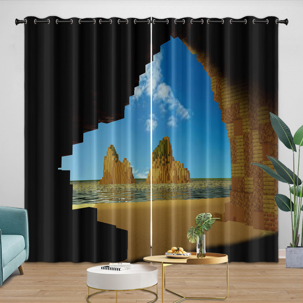 A Minecraft Movie Curtains Blackout Window Drapes Room Decoration (ONLINE ORDER ONLY)