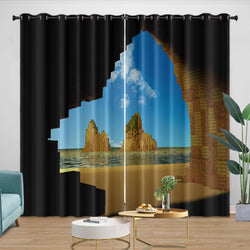 A Minecraft Movie Curtains Blackout Window Drapes Room Decoration (ONLINE ORDER ONLY)