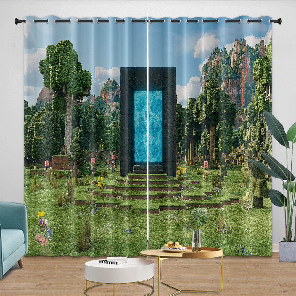 A Minecraft Movie Curtains Blackout Window Drapes Room Decoration (ONLINE ORDER ONLY)