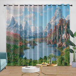 A Minecraft Movie Curtains Blackout Window Drapes Room Decoration (ONLINE ORDER ONLY)