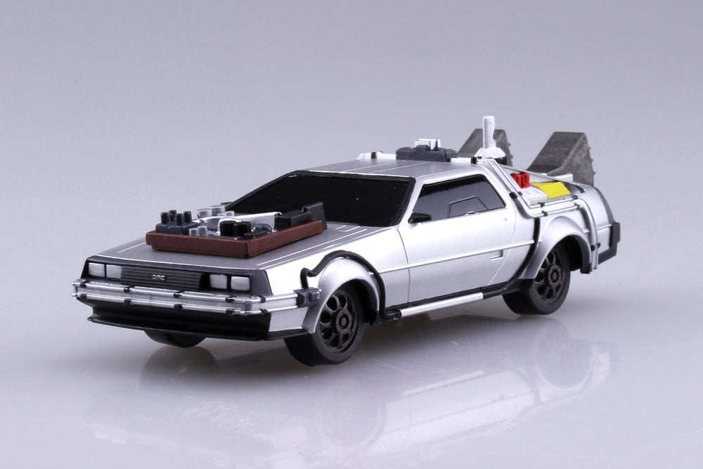 1/43 BACK TO THE FUTURE 1/43 Pullback DELOREAN from PART 3 & Rail road Model Kit (ONLINE ORDER ONLY)