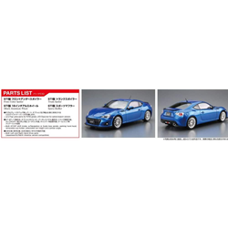 Aoshima: Subaru (2012) STI ZC6 BRZ 1/24 Scale Model Kit #44 (ONLINE ORDER ONLY)