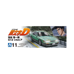 Aoshima: 1/24 Initial D - Iketani Koichiro S13 Silvia Nissan Scale Model Kit #11 (ONLINE ORDER ONLY)