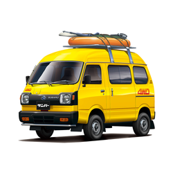 Aoshima: 1/24 SUBARU TT1 SAMBAR HIGH-ROOF 4WD '80 Scale Model Kit #55 (ONLINE ORDER ONLY)