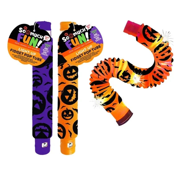 Halloween Light-Up Pop Tube in Assorted Colors (ONLINE ORDER ONLY)