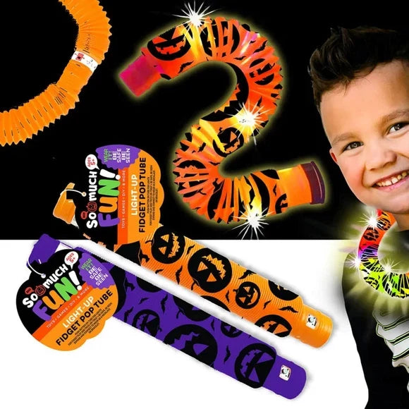 Halloween Light-Up Pop Tube in Assorted Colors (ONLINE ORDER ONLY)