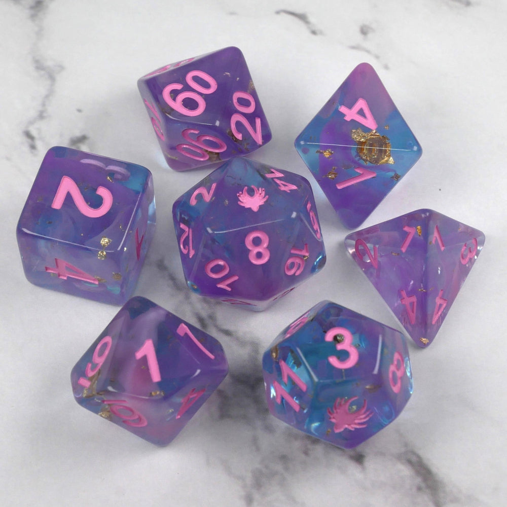Adventurer's Pride - 7 Piece DnD Dice Set | Limited Edition RPG Gaming Dice (ONLINE ORDER ONLY)