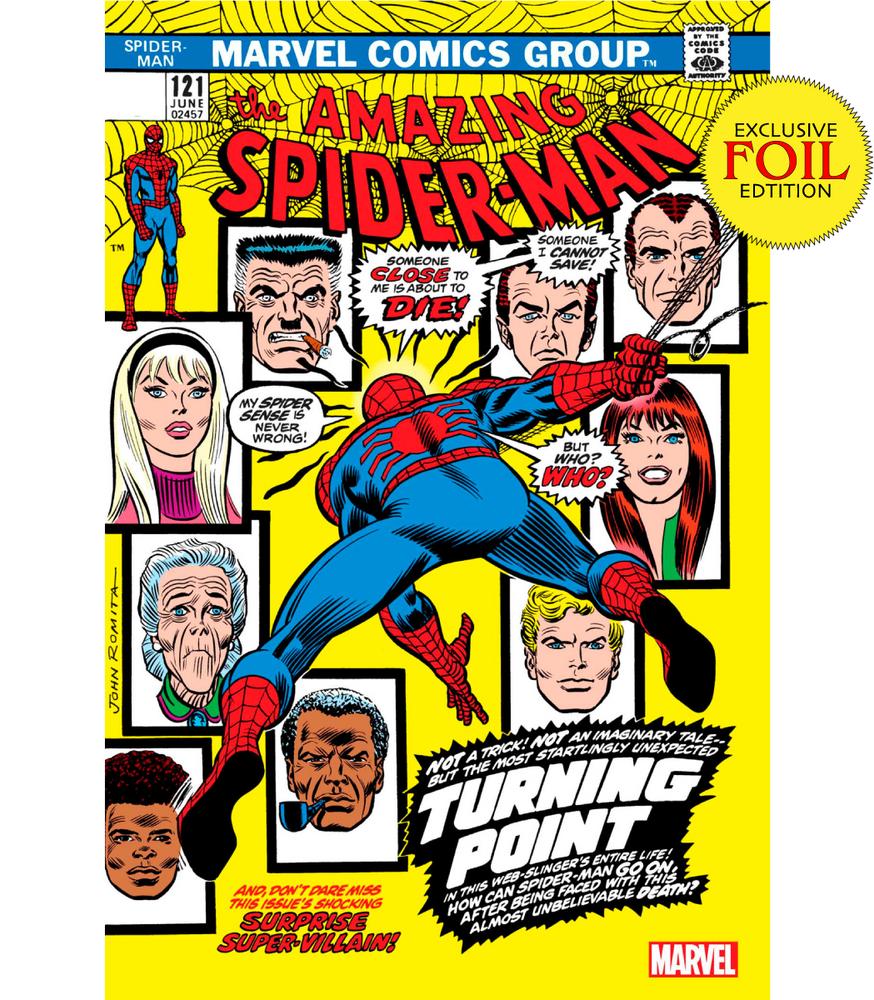 [Foil] Amazing Spider-Man #121 Facsimile Edition Unknown Comics John Romita Exclusive Var (06/14/2023) (ONLINE ORDER ONLY)