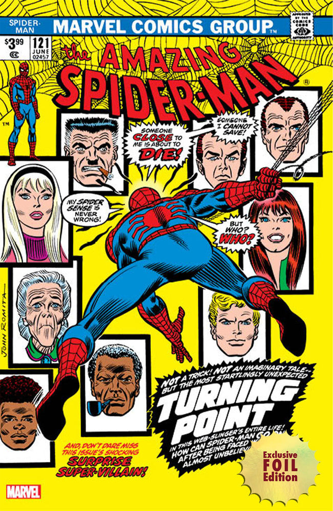 [Foil] Amazing Spider-Man #121 Facsimile Edition Unknown Comics John Romita Exclusive Var (06/14/2023) (ONLINE ORDER ONLY)