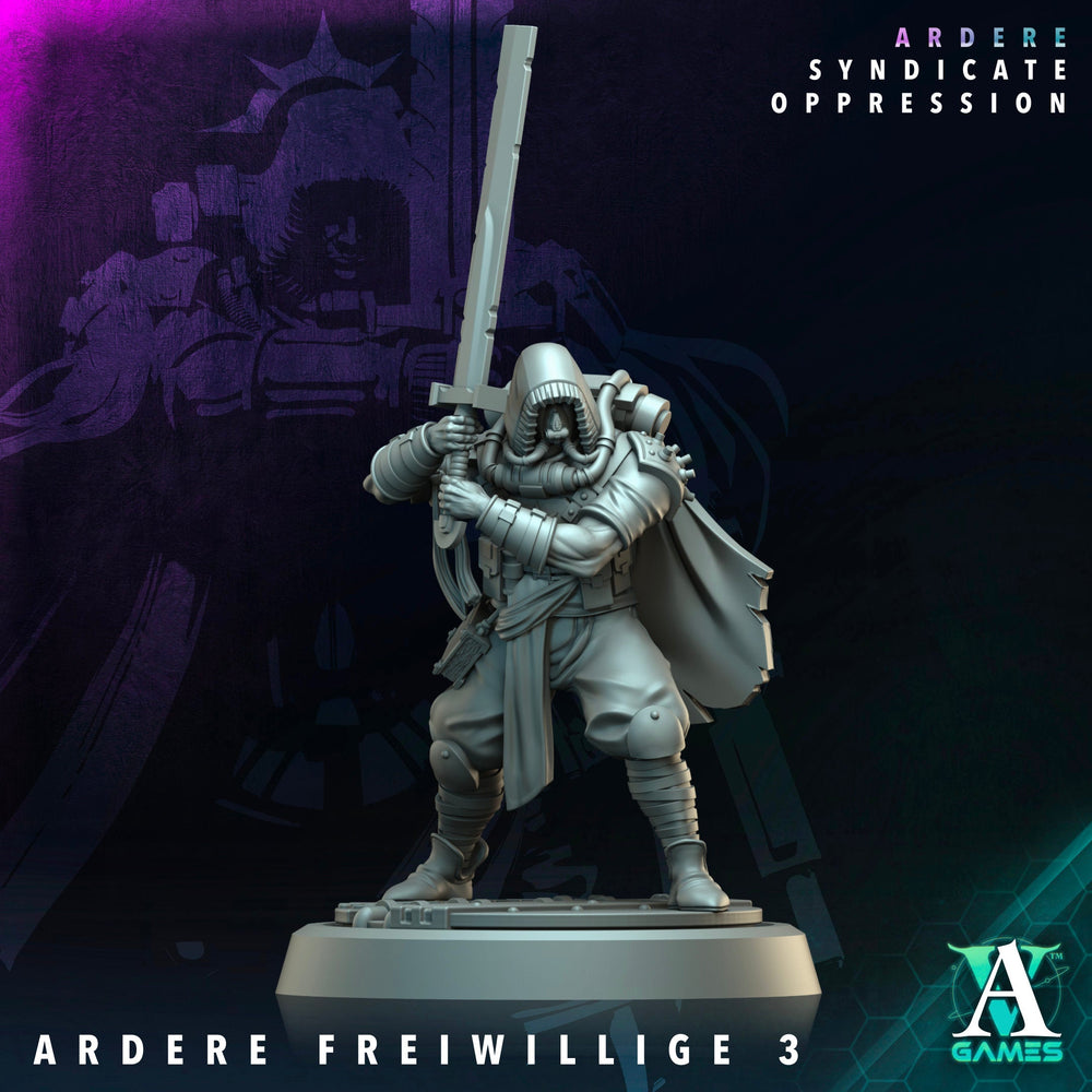 3D Printed Archvillain Games Ardere Freiwillige Ardere - Syndicate Oppression 28 32mm D&D (Online Only)
