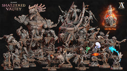 3D Printed Archvillain Games Agama Shattered Valley - Agama Jungle Scouts 28mm 32mm D&D (Online Only)