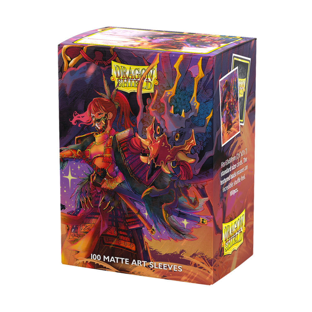 Dragon Shields: (100) Brushed Art Sleeves - The Fallen