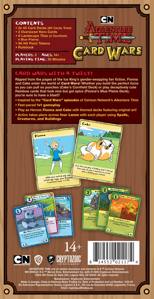Adventure Time Card Wars Collector's Pack: Fionna vs. Cake (ONLINE ORDER ONLY)