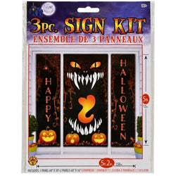 Halloween 3 Piece Door Cover and Sign Kit (ONLINE ORDER ONLY)