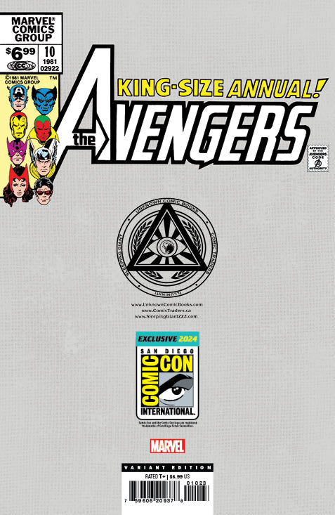 [Signed by Chris Claremont] [FOIL] AVENGERS ANNUAL #10 UNKNOWN COMICS NATHAN SZERDY EXCLUSIVE VAR FACSIMILE VIRGIN SDCC 2024 EDITION [IN STOCK] (ONLINE ORDER ONLY)