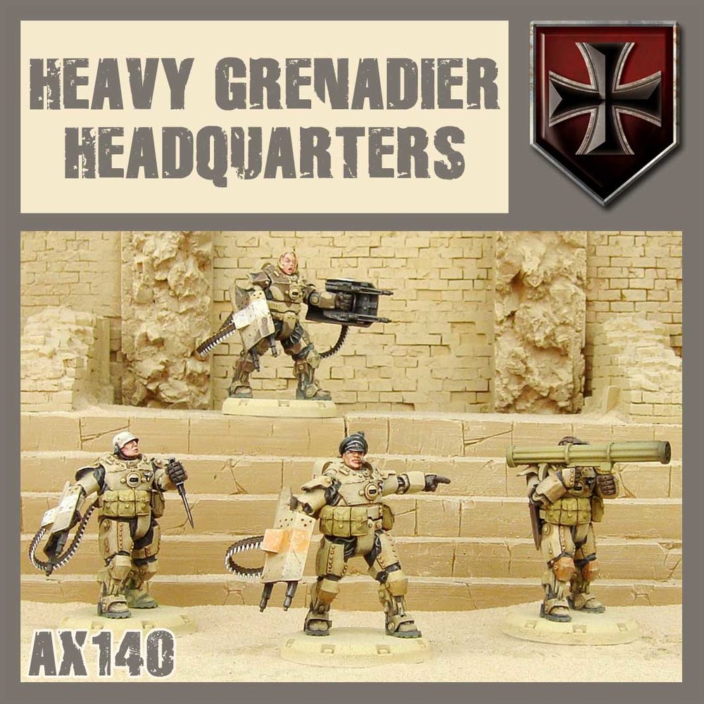 DUST 1947: Heavy Grenadier HQ (ONLINE ORDER ONLY)