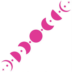50CM Car Sticker Moon Phase Line Row Stars Rear Glass Mystery Witch Stickers Windshield Banner Decoration Vinyl Decals (ONLINE ORDER ONLY)