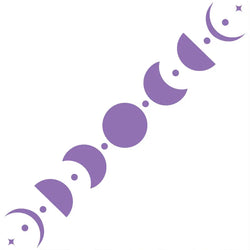 50CM Car Sticker Moon Phase Line Row Stars Rear Glass Mystery Witch Stickers Windshield Banner Decoration Vinyl Decals (ONLINE ORDER ONLY)