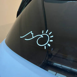 Mount And Sun Car Stickers Sunrise Decorative Style Vinyl Decals For Audi A3 8P, Tesla Model 3, BMW E46, Kia (ONLINE ORDER ONLY)