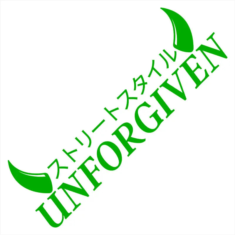 Unforgiven Car Stickers JDM Windshield Banner Motivation Dream Build Escape After The File Glass Decoration Vinyl Decals (ONLINE ORDER ONLY)