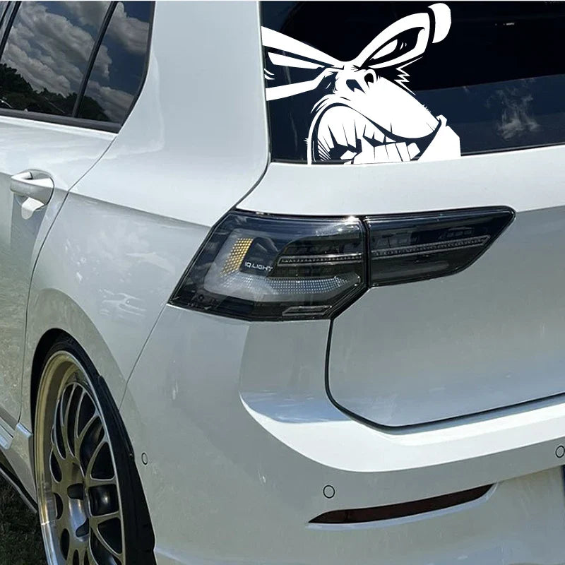 Ape face cartoon sticker,car stickers - For Cars, Trucks, Walls, Laptops, Windows, Motorcycles, Bumpers Or Crafts (ONLINE ORDER ONLY)