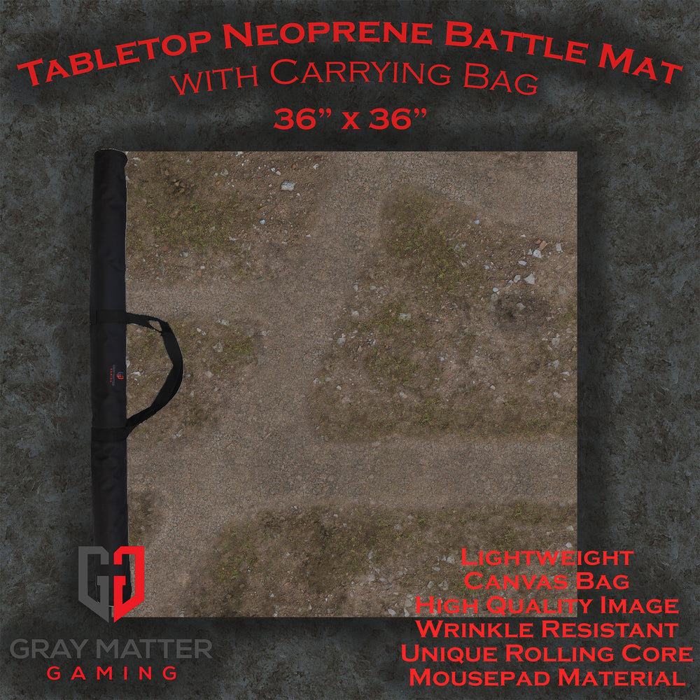 Abandoned Town - Neoprene Battle Mat with Bag (Online Order Only)