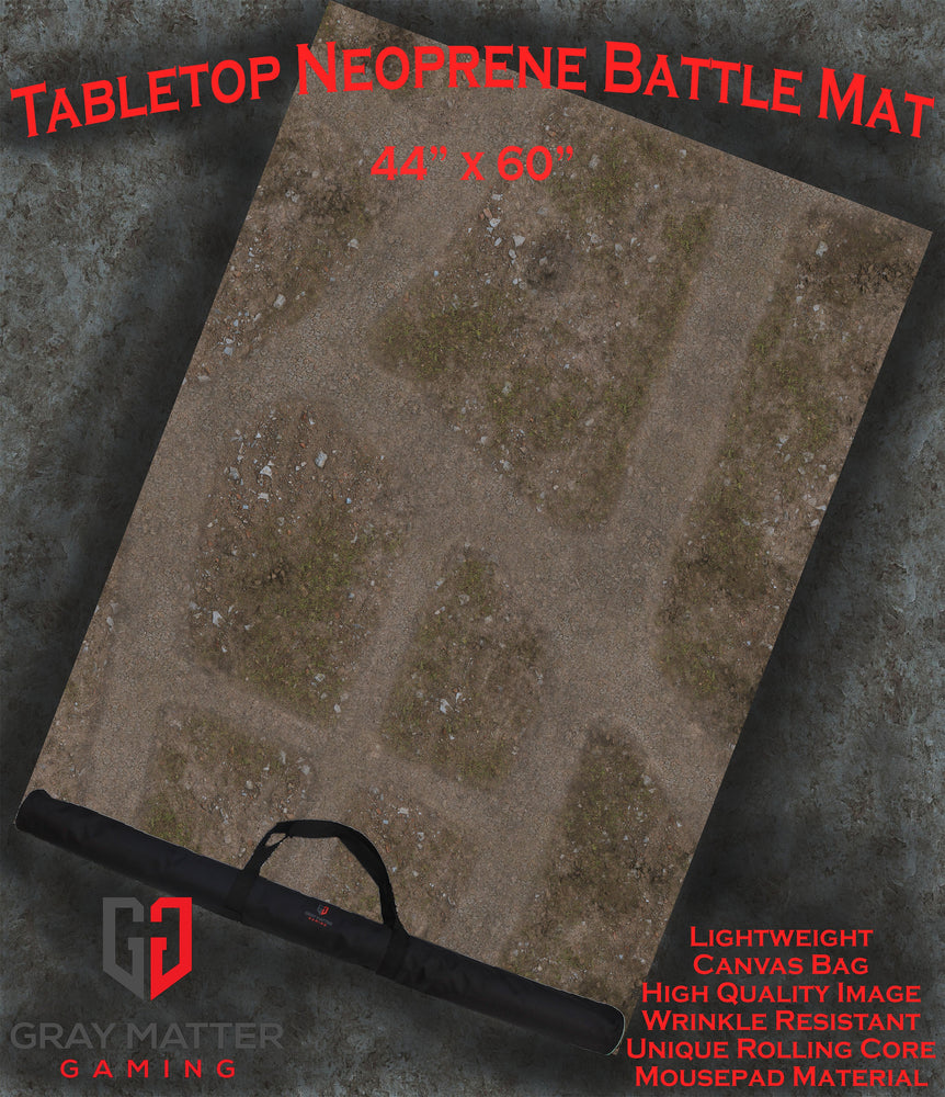 Abandoned Town - Neoprene Battle Mat with Bag (Online Order Only)