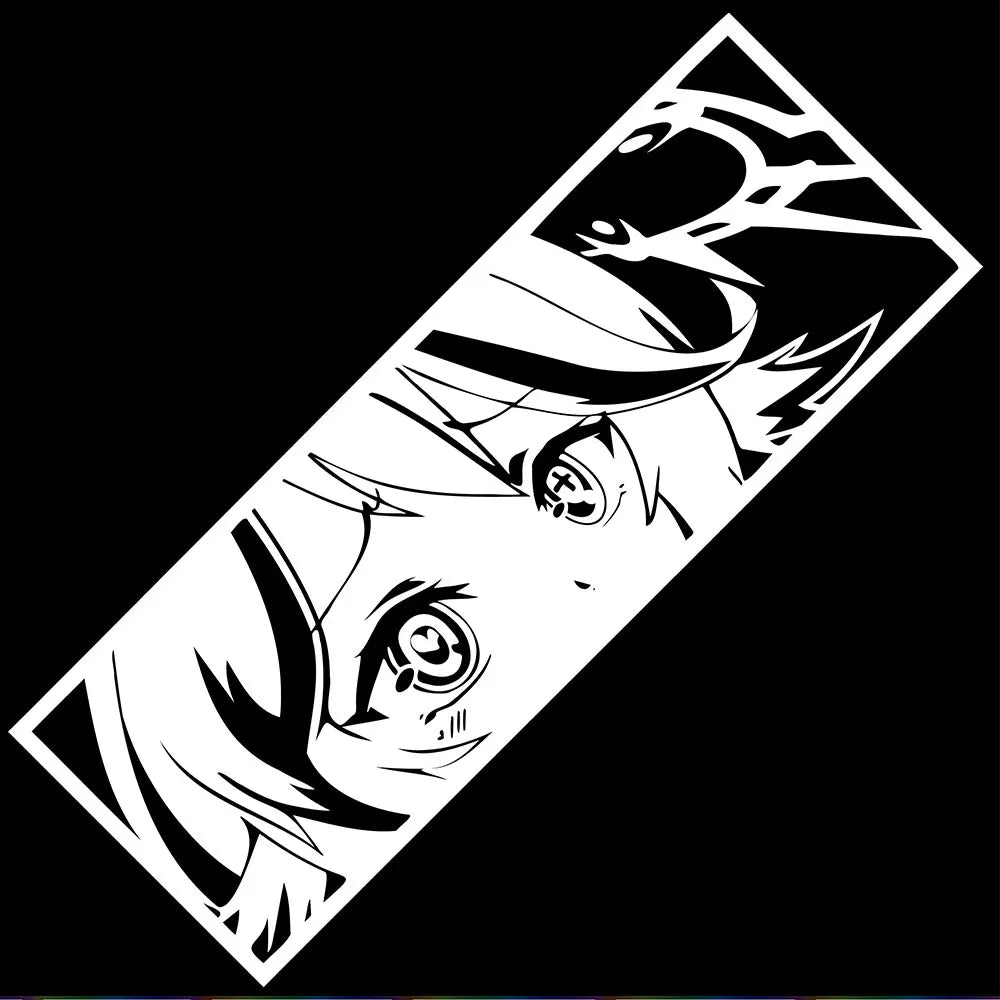 Jibril | NGNL | Car Stickers Anime Cute Girl Window Decoration Stickers Auto Parts Cartoon Laser Vinyl Decals (ONLINE ORDER ONLY)