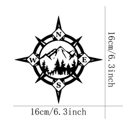 Camping Compass stickers,mountains and woods,Car Stickers, Vinyl Decals - For Cars, Trucks, Walls, Laptops, Windows, Motorcycles (ONLINE ORDER ONLY)