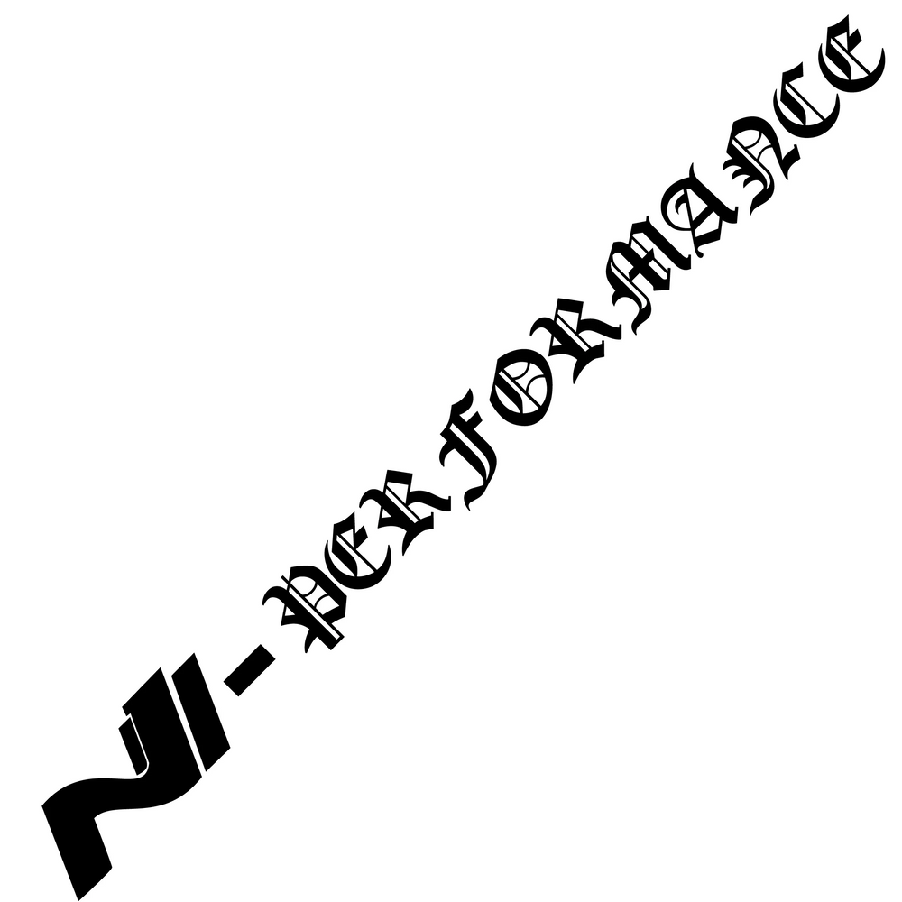 N Performance Car Sticker Windshield Shape I30N Nthusiast CD 109DB Character Sports Style Letters Stickers Vinyl Decals (ONLINE ORDER ONLY)