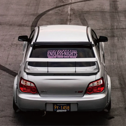 Endless Nights Car Sticker JDM Drift Stance Anime Motivation Dream Build Escape After The File Glass Decoration Vinyl Decals (ONLINE ORDER ONLY)