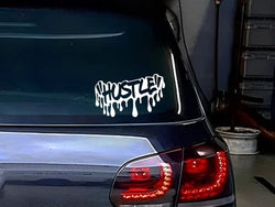 HUSTLE Sticker,Car Stickers, Vinyl Decals - For Cars, Trucks, Walls, Laptops, Windows, Motorcycles, Bumpers Or Crafts (Online Order Only)