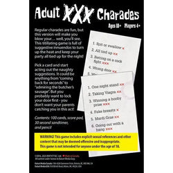 Adult XXX Charades Card Game Outset (ONLINE ORDER ONLY)