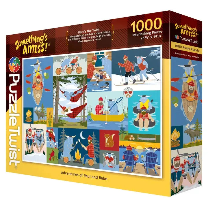 Adventures of Paul & Babe "Something's Amiss!" 1000 Piece Jigsaw Puzzle PuzzleTwist (ONLINE ORDER ONLY)