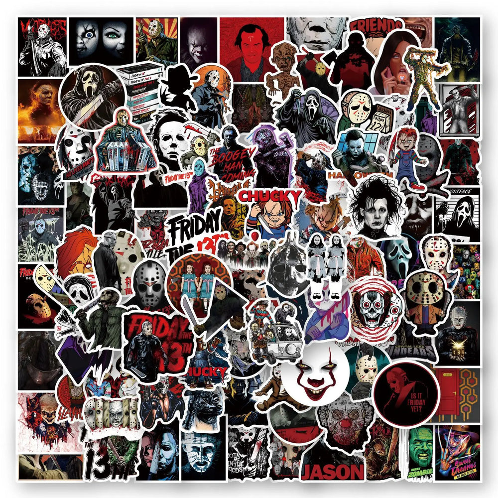 Mixed Horror Movie Character Sticker Packs (ONLINE ORDER ONLY)