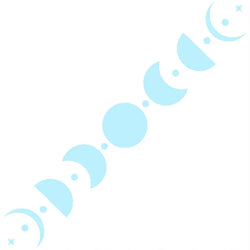 50CM Car Sticker Moon Phase Line Row Stars Rear Glass Mystery Witch Stickers Windshield Banner Decoration Vinyl Decals (ONLINE ORDER ONLY)