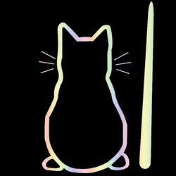 Kitty Cat Car Stickers Personalized Ecorative  Windshield Wiper Auto Parts After The File Glass Sticker Die Cutting Vinyl Decal (ONLINE ORDER ONLY)