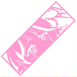 Jibril | NGNL | Car Stickers Anime Cute Girl Window Decoration Stickers Auto Parts Cartoon Laser Vinyl Decals (ONLINE ORDER ONLY)