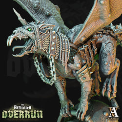 3D Printed Archvillain Games Affliction Overrun - Snut Rat Dragon 28mm 32mm D&D (Online Only)