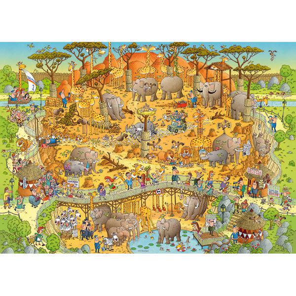 African Habitat Funky Zoo 1000 Piece Jigsaw Puzzle Heye (ONLINE ORDER ONLY)