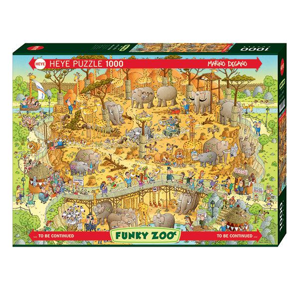 African Habitat Funky Zoo 1000 Piece Jigsaw Puzzle Heye (ONLINE ORDER ONLY)
